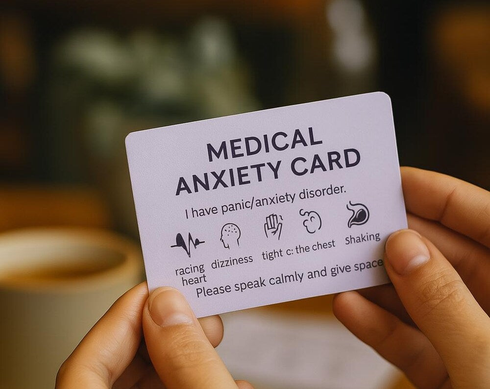 Medical Anxiety wallet card